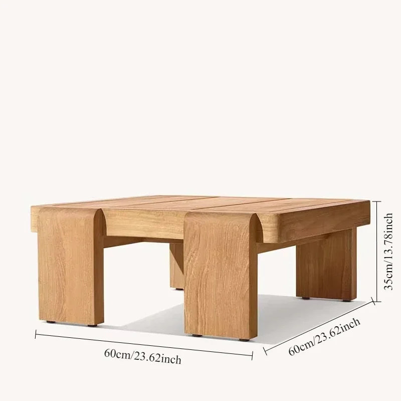 Teakholz Garten-Sofaset – Outdoor Lounge-Möbel mit massivem Teakrahmen