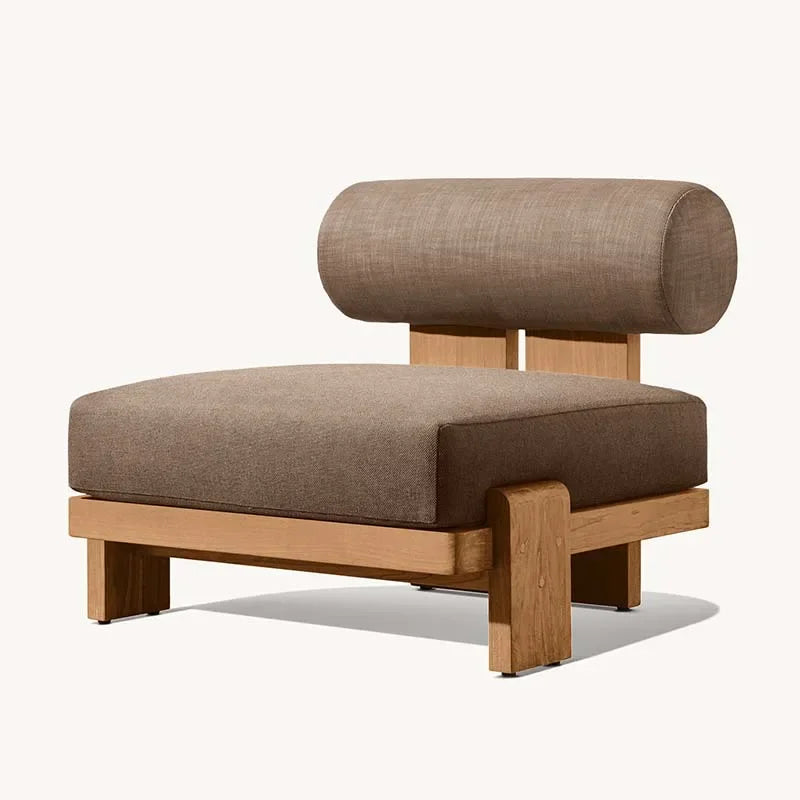 Teakholz Garten-Sofaset – Outdoor Lounge-Möbel mit massivem Teakrahmen