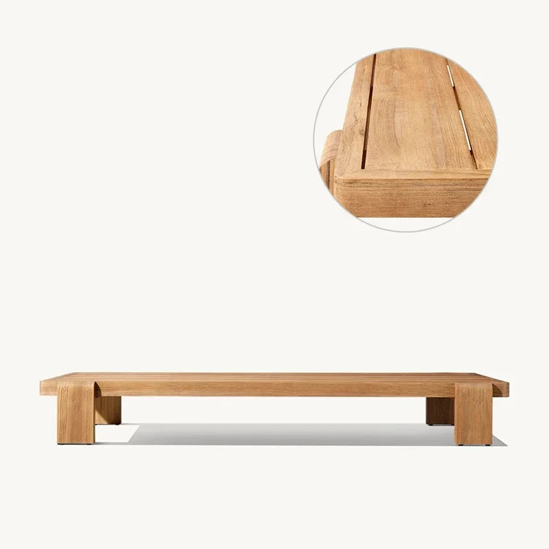 Teakholz Garten-Sofaset – Outdoor Lounge-Möbel mit massivem Teakrahmen