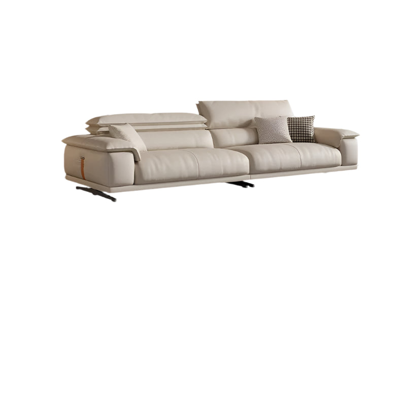 Sofa aus Echtleder – Modernes L-förmiges Wohnzimmer Sofa