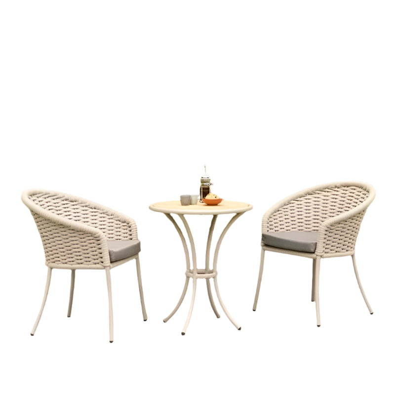 Gartenmöbel Set aus Polyrattan – 3-Sitzer Esstischgruppe wetterfest