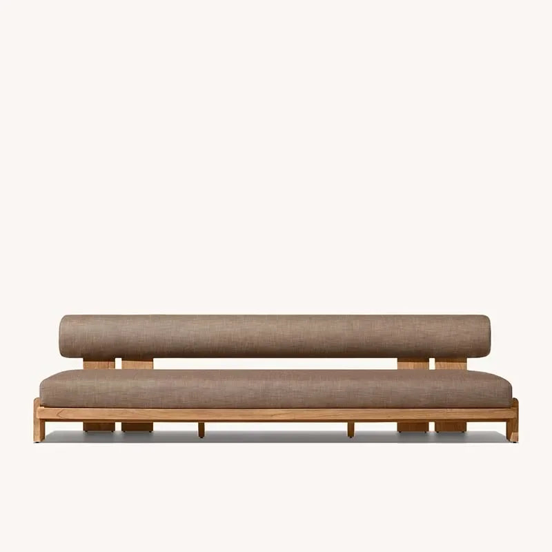 Teakholz Garten-Sofaset – Outdoor Lounge-Möbel mit massivem Teakrahmen