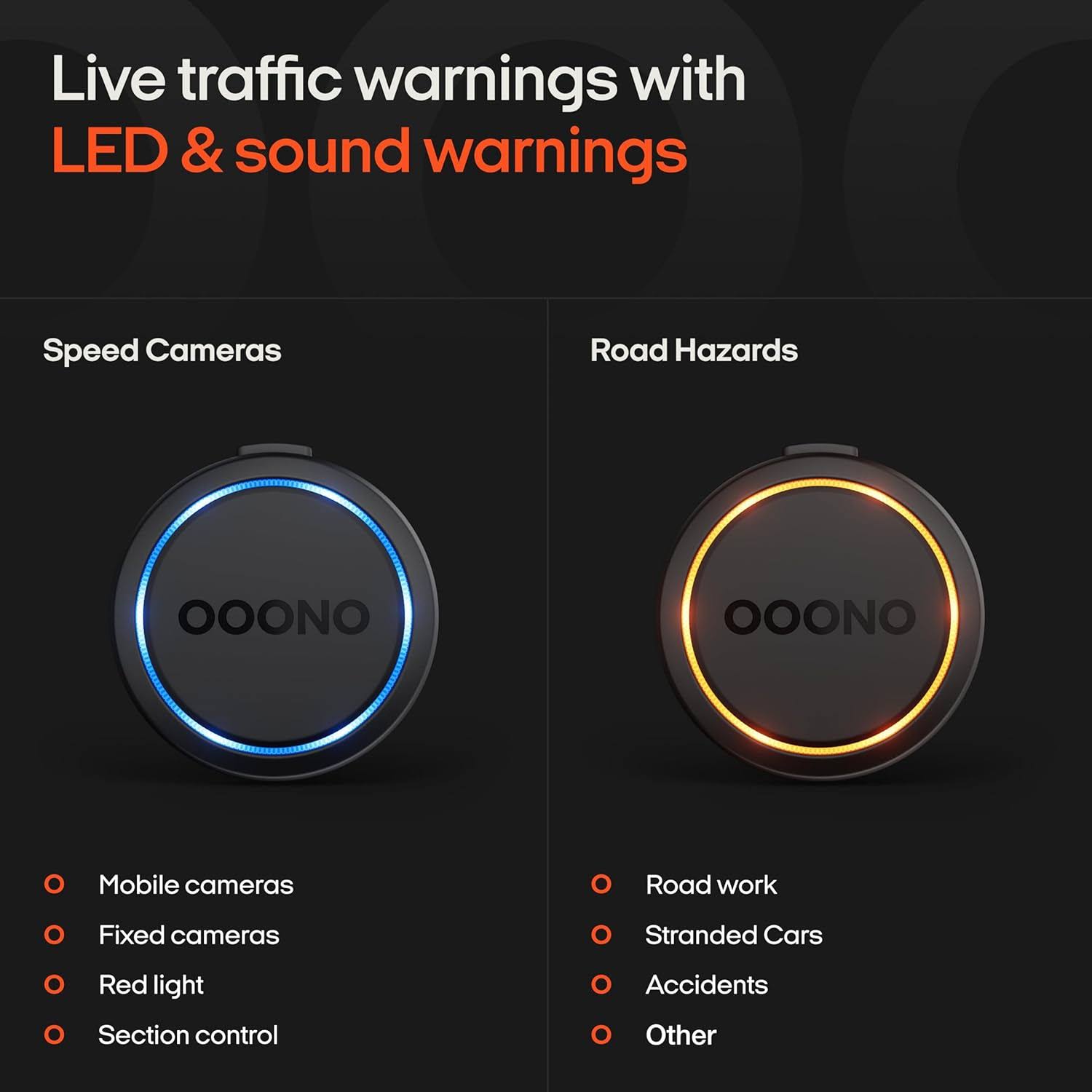 Co-Driver NO2 Car Optimized Model Speed Camera Alert Danger Rechargeable with LED Indicator